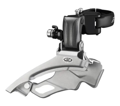 Перемикач передній Shimano FD-M371 ALTUS 3X9, DOWN-SWING 34.9мм (31.8/28.6 адапт) універс.тяга, для 44/48зуб