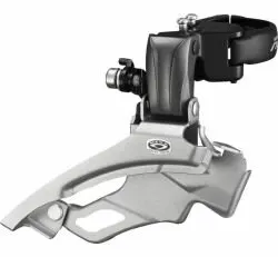Перемикач передній Shimano FD-M371 ALTUS 3X9, DOWN-SWING 34.9мм (31.8/28.6 адапт) універс.тяга, для 44/48зуб