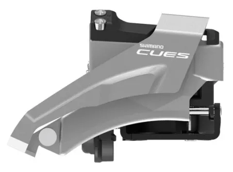 Перемикач передній Shimano FD-U4000-L, CUES, 2X9-10, LOW CLAMP, TOP-SWING, 34.9MM хомут (з адаптером під 31.8 та 28.6мм), макс. 36/40зуб.