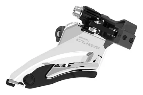 Перемикач передній Shimano FD-U6000-M, CUES, 2X10-11, MID CLAMP, TOP-SWING, 34.9MM хомут (з адаптером під 31.8 та 28.6мм), макс. 36/40зуб.