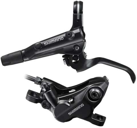 Гальмо гідравл. дискове Shimano MT501-E переднє (ліва ручка, 4-поршн. каліпер BR-MT520, гідроліния 1000мм, D03S)