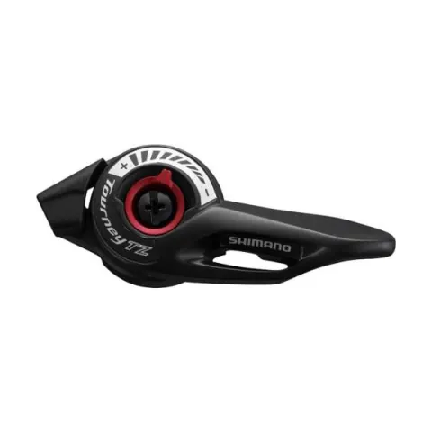 Шифтер Shimano SL-TZ500 левый 3-быстрый. (без индексов) трос, черный