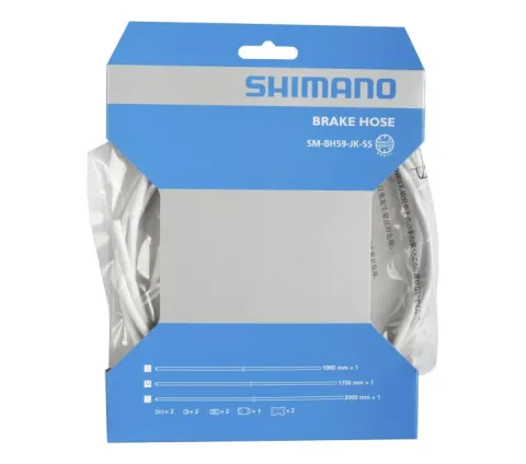 Гідролінія Shimano SM-BH59 для диск гальм, 1700мм з комплектом з'єднання, біла