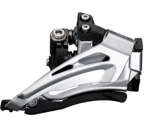 Переключатель передний Shimano FD-M6025-L, DEORE 2X10, LOW CLAMP, TOP-SWING, DOWN-PULL, хомут