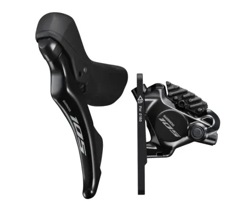 Гальмо гідравл диск для шосе Shimano R7120 105, переднє (ліва ручка, каліпер, гідролінія 1000мм)