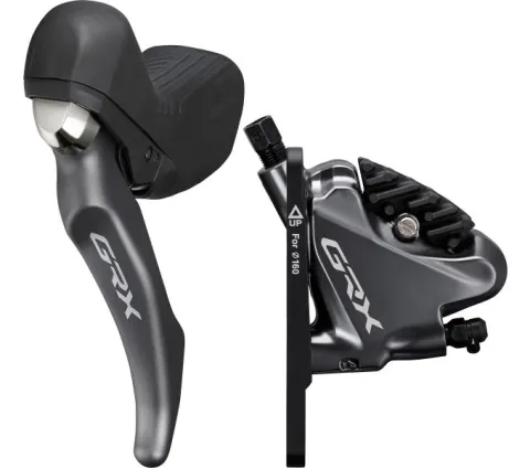 Гальмо гідравл диск Shimano RX810 GRX, переднє (ліва гальм. ручка/шифтер ST-RX810 2-швидк, BR-RX810, гідроліния 1000мм)