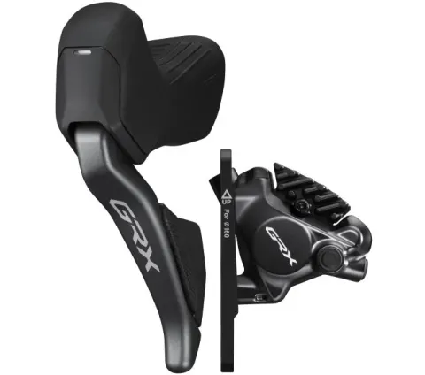 Гальмо гідравл диск Shimano RX825 GRX Di2, переднє (ліва гальм.ручка/шифтер ST-RX825 2-швидк, BR-RX810, гідроліния 1000мм)
