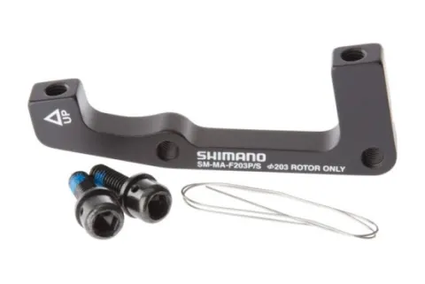 Адаптер для дисков тормозов Shimano, передний SM-MA-F203PSA, ротора 203мм, International Standard