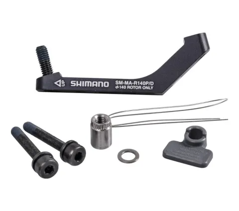 Адаптер для дисков тормозов шоссе Shimano, задний SM-MA-R140PDH, ротора 140мм, болт 25мм, FLATMOUNT