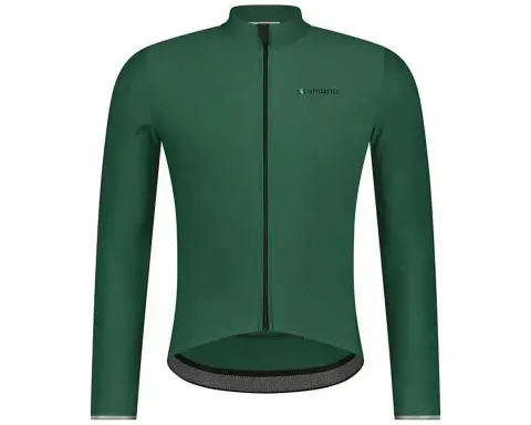 Велоджерси Shimano Apice long sleeves утепленное, зеленое, разм. S