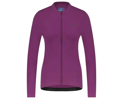 Велоджерси женское Shimano Apice long sleeves утепленное, фиолетовое, разм. XS