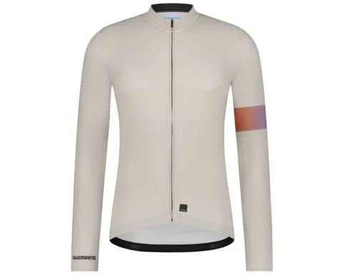 Велоджерси Shimano Apice long sleeves, бежевое, разм. L