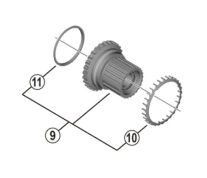 Барабан задней втулки Shimano FH-M8110/M7110