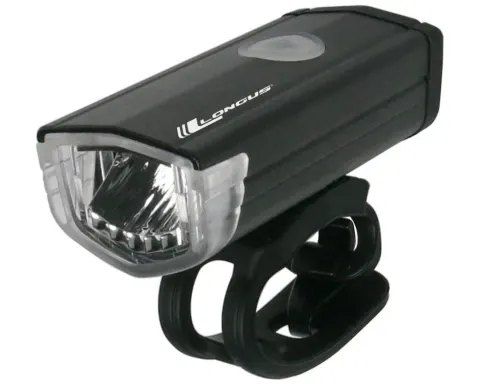 Світло переднє Longus 3W LED 3 ф-ції USB, 200lm
