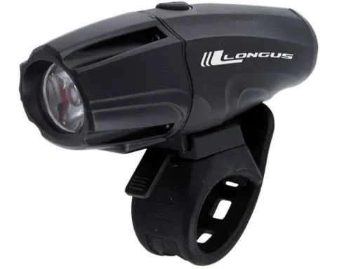 Свет передний Longus LUMIN 1000, 6 ф-ций, USB, черный