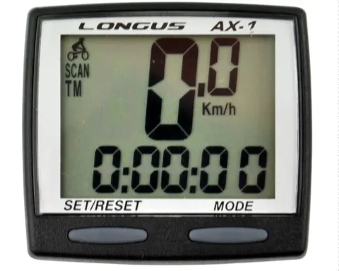 Велокомпьютер Longus AX-1 8 ф-ций черный Special Edition