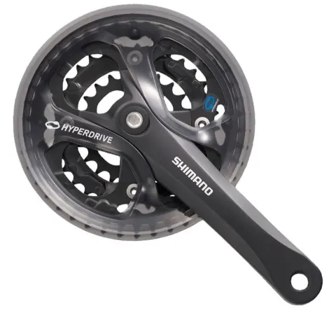 Шатуны Shimano FC-M361, 175мм, 42X32X22, защита звезд