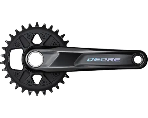 Шатуны Shimano FC-M6100-1 DEORE, встроенная ось, 175мм 30T 12-шв. CL-52мм без каретки