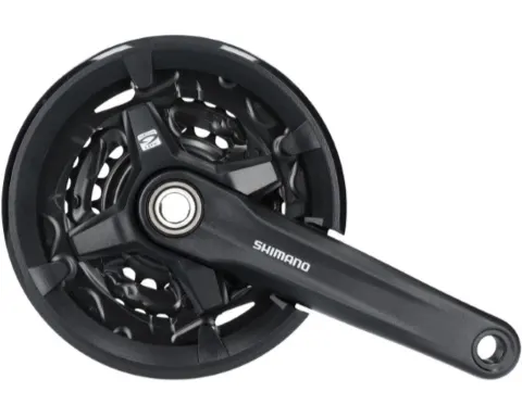 Шатуны Shimano FC-MT210-3, 175мм, 40X30X22, интегрированная ось, защита звезд, без каретки