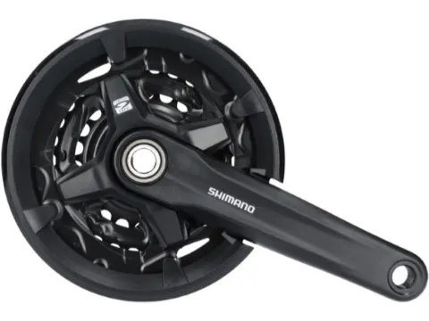 Шатуны Shimano FC-MT210-3, 175мм, 40X30X22, интегрированная ось, защита звезд, без каретки