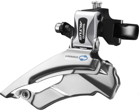 Перемикач передній Shimano FD-M313 ALTUS 3X7/8, DOWN-SWING 34.9мм (31.8/28.6 адапт) універс.тяга, для 42/48зуб