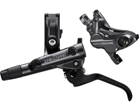 Тормоз гидравл. дисковое Shimano M6120 DEORE переднее (левая ручка, 4-поршн. калипер BR-M6120, J-kit гидролиния 1000мм)