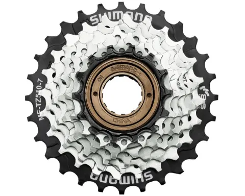 Звезды задние с трещеткой Shimano MF-TZ510-7, 14-28, серебро, 7-н.