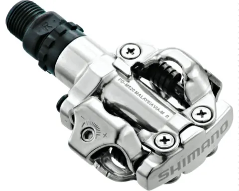 Педали Shimano PD-M520, SPD, серебро