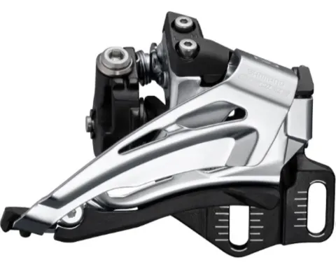Переключатель передний Shimano FD-M6025, DEORE 2X10, TOP-SWING, DOWN-PULL, монтаж E-TYPE
