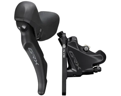 Гальмо гідравл диск Shimano RX400 GRX, переднє (ліва гальм.ручка/шифтер ST-RX400 2-швидк, каліпер, гідроліния 1000мм)