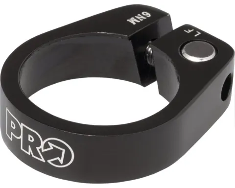 Зажим підседельного штиря PRO 28.6 mm, чорний