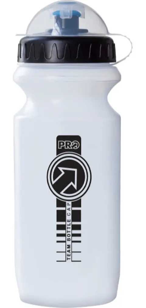 Фляга PRO TEAM 600ml, прозора з ковпачком