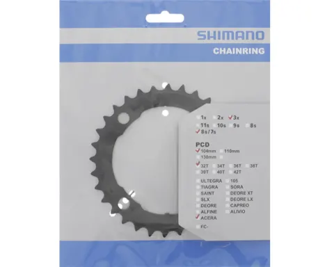 Звезда шатунов Shimano FC-M361 ACERA 32зуб.