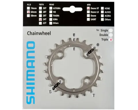 Звезда шатунов Shimano FC-M780 DEORE XT, 24зуб. АЕ