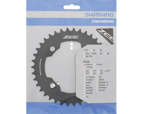 Звезда шатунов Shimano FC-M640 ZEE, 38зуб.