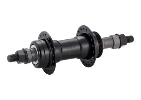 Втулка задня Quando, KT-122R під V-brake 165mm, 6,7 ск. на гайках стальна чорн., насипний,обідні, гайки, 36H