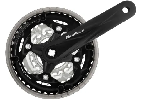 Шатун SUN RACE M600 42-32-22T, CG (Защита цепи), под квадрат, L175mm