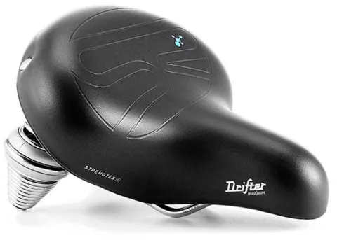 Седло Selle Royal Premium DRIFTER MEDIUM, Royalgel, обивка Strengtex, 251х221мм, 995г, хромированные рейлы и пружины, unisex, черное