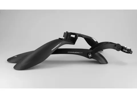 Комплект крыльев 24"-29" SIMPLA Hammer 3 SDE, SPEEDclamp mounting Быстросъемный крепеж, черный с белыми вставками