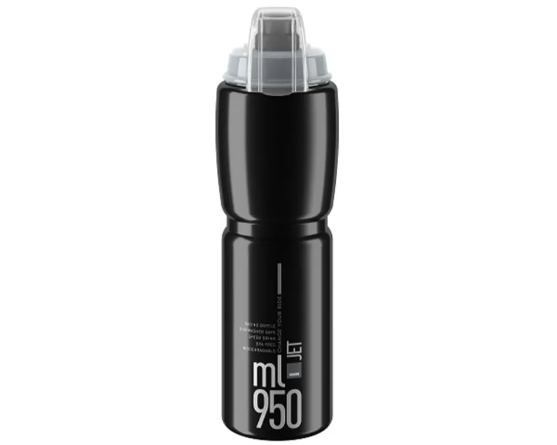 Фляга ELITE JET PLUS чорний/сірий 950мл