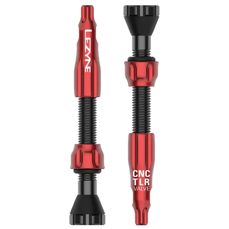 Ниппель для бескамерки LEZYNE CNC TLR VALVE 44MM Красный Y14