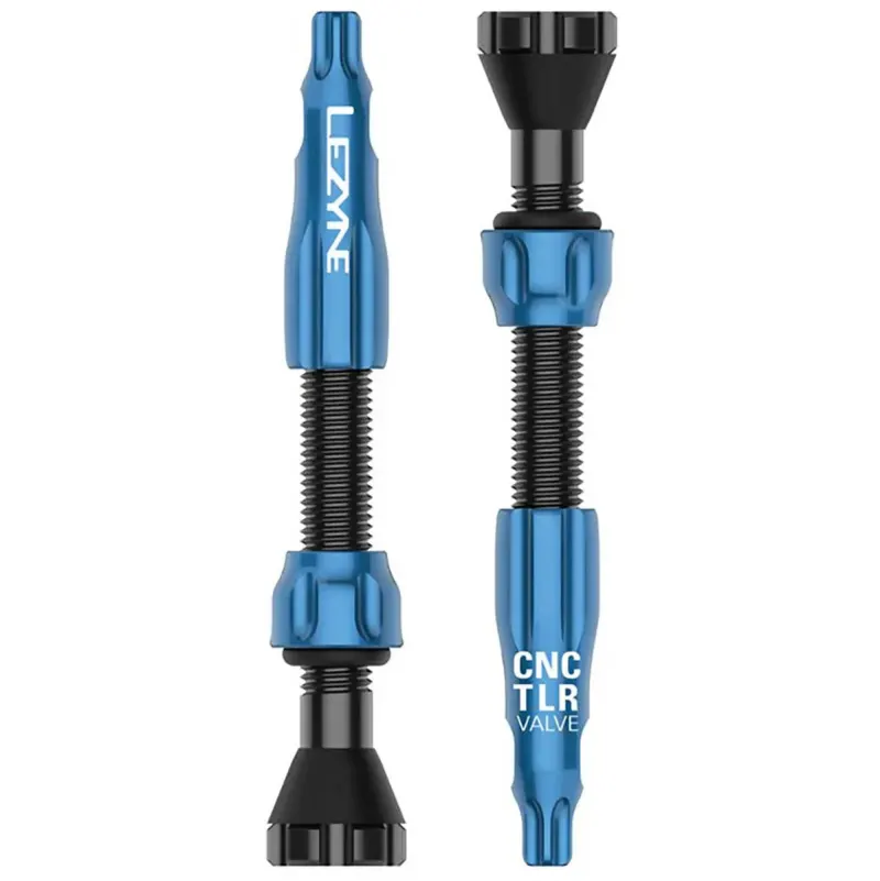 Ниппель для бескамерки LEZYNE CNC TLR VALVE 44MM Голубой Y14