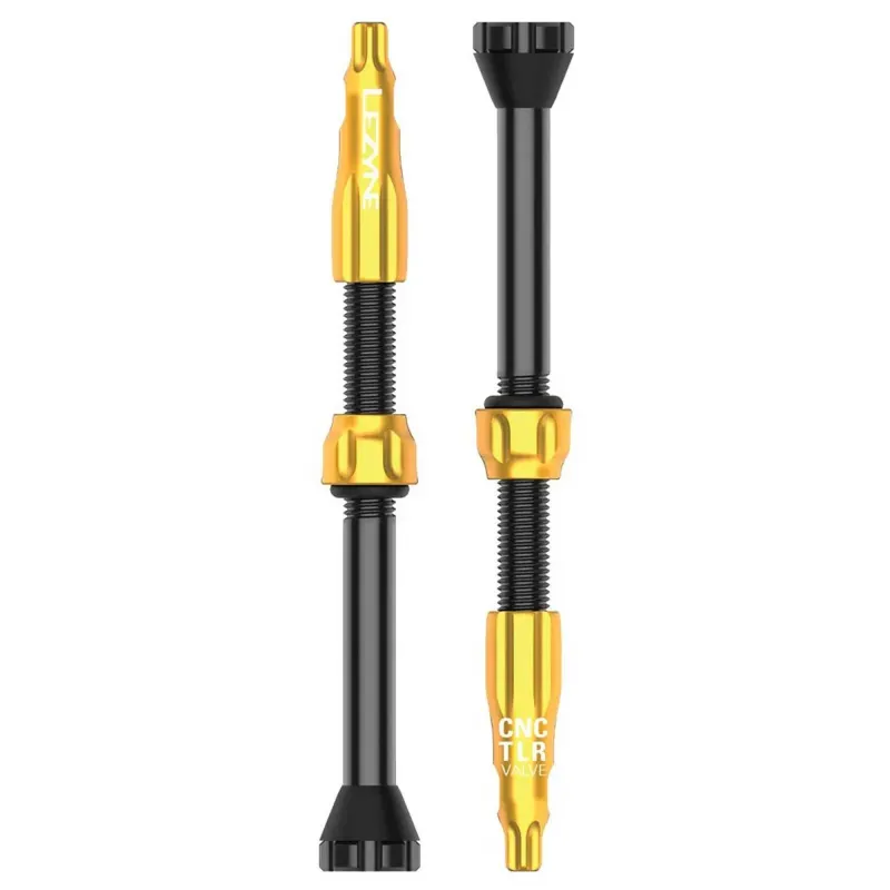 Ниппель для бескамерки LEZYNE CNC TLR VALVE 60MM Золотистый Y14