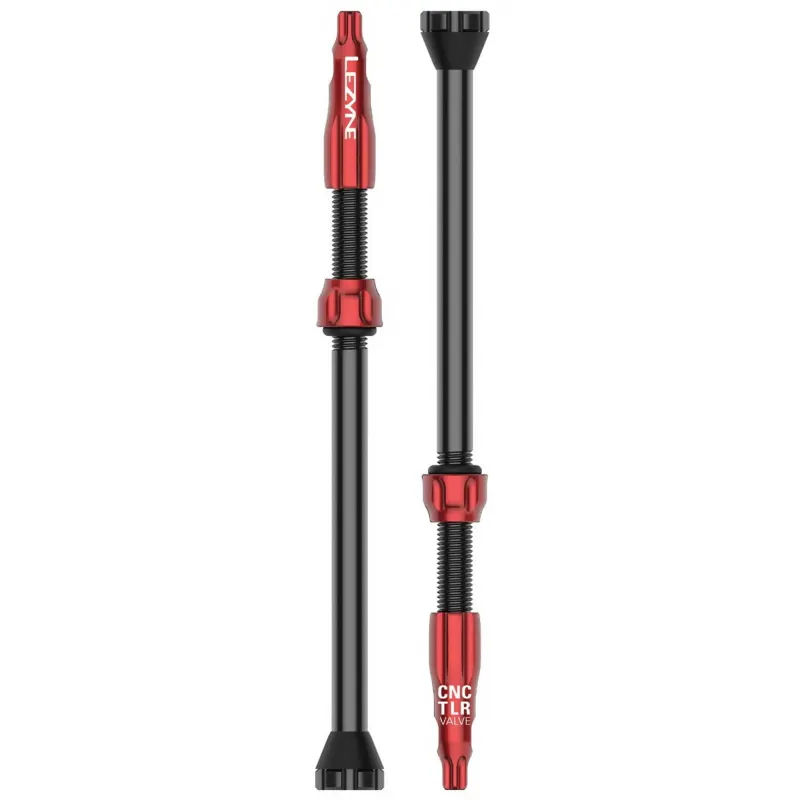 Ниппель для бескамерки LEZYNE CNC TLR VALVE 80MM Красный Y14
