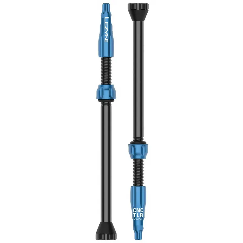 Ниппель для бескамерки LEZYNE CNC TLR VALVE 80MM Голубой Y14
