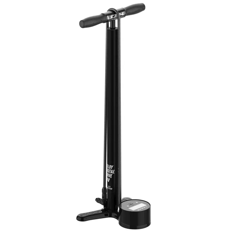 Напольный насос LEZYNE ALLOY DIGITAL DRIVE HV Манометр 3,5" Черный 100psi Y18