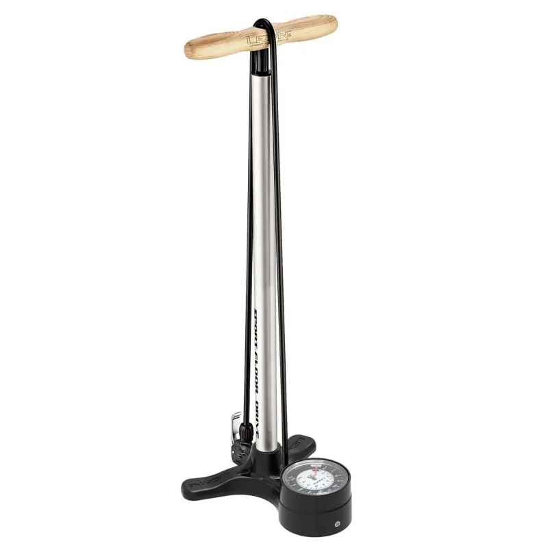 Напольный насос LEZYNE SPORT FLOOR DRIVE DV Манометр 3,5" Серебристый матовый 220psi Y13