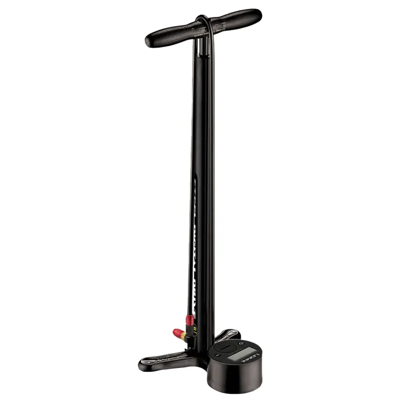 Напольный насос LEZYNE STEEL DIGITAL DRIVE Манометр 3,5" Черный матовый 220psi Y14