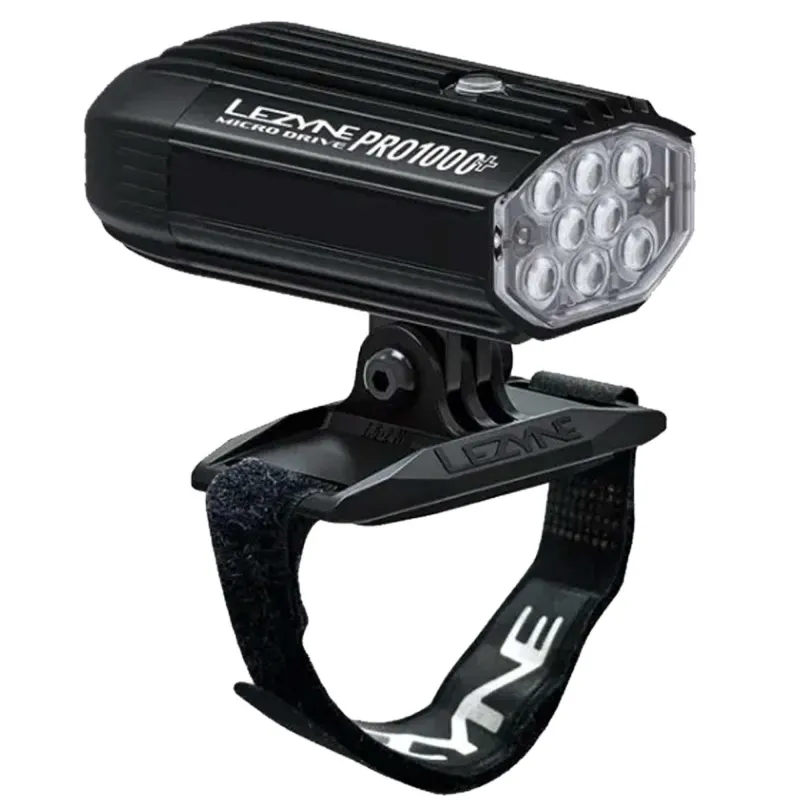 Переднє світло LEZYNE HELMET MICRO DRIVE PRO 1000+ FRONT Чорний матовий 1000 люменів Y18