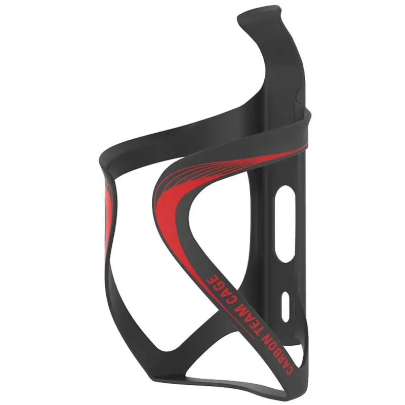 Фляготримач LEZYNE CARBON TEAM CAGE Чорний матовий/Червоний Y14